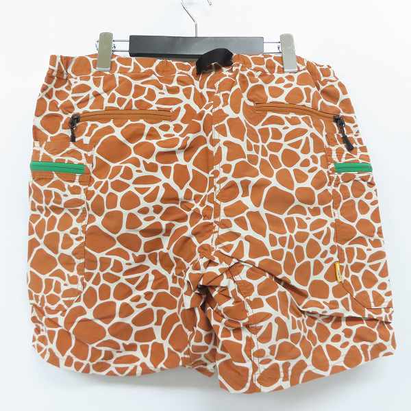 実際に弊社で買取させて頂いた【未使用】GRIP SWANY/グリップスワニー 20SS ATMOS別注 キリン柄ナイロンギアショーツ/XLの画像 1枚目