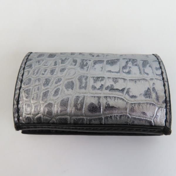 実際に弊社で買取させて頂いた【ギャラ付】Bloody Mary/ブラッディマリー クロコダイル 型押し カードケースの画像 1枚目