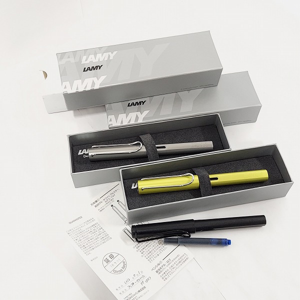 実際に弊社で買取させて頂いたLAMY/ラミー safari サファリ AL-Star アルスター 万年筆 E/FE 3点セットの画像 8枚目