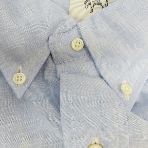 実際に弊社で買取させて頂いた【未使用】BLACK FLEECE by Brooks Brothers/ブラックフリースバイブルックスブラザーズ  B.D.シャツ ブルー/BB3の画像 4枚目