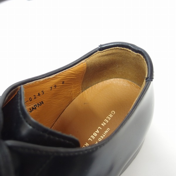 実際に弊社で買取させて頂いたGreen label relaxing/グリーンレーベルリラクシング ユナイテッドアローズ ストレートチップ ドレスシューズ/8の画像 4枚目