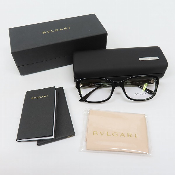 実際に弊社で買取させて頂いたBVLGARI/ブルガリ メガネフレーム アイウェア ブラック 4086-B-F 501の画像 8枚目