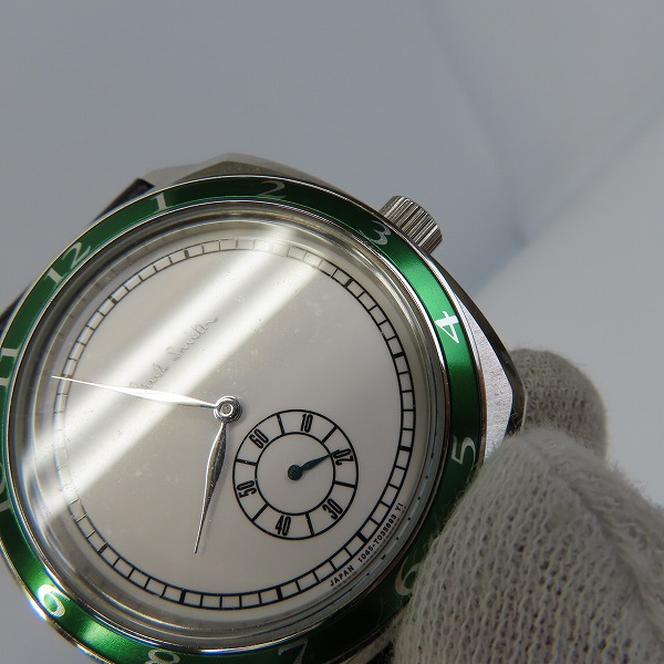 実際に弊社で買取させて頂いたPaul Smith/ポールスミス 1995年 復刻モデル クォーツ 腕時計 1045-T023495【動作未確認】の画像 6枚目