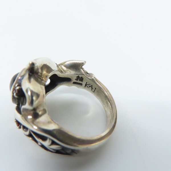 実際に弊社で買取させて頂いた【ギャラ付】Bloody Mary/ブラッディマリー KAI カイ 2008Xmas限定 鬼火リング/15号の画像 5枚目