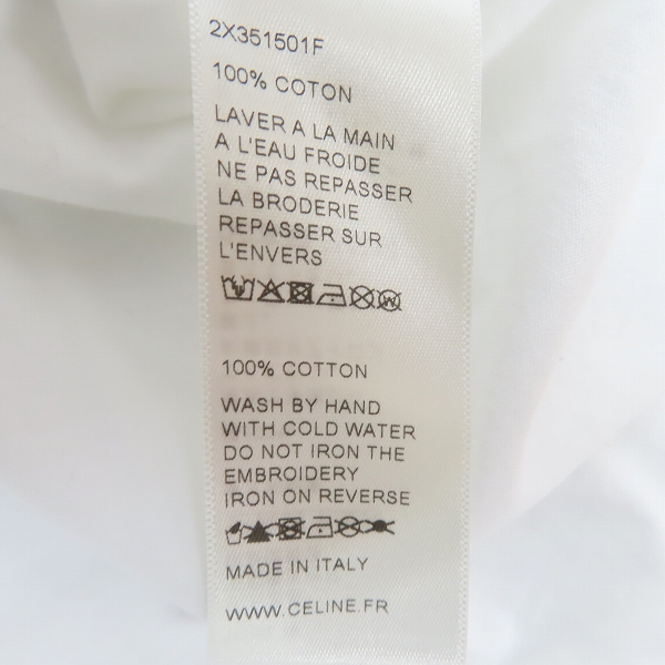 実際に弊社で買取させて頂いたCELINE/セリーヌ エンブロイダリー Tシャツ 2X351501F/Sの画像 6枚目