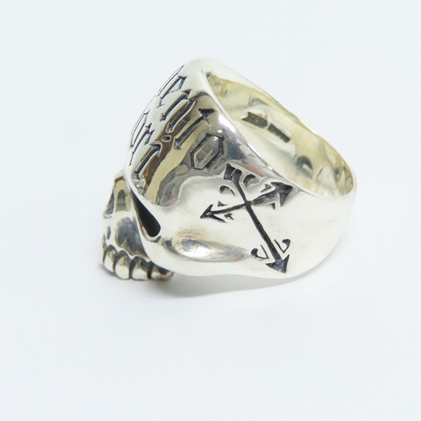 実際に弊社で買取させて頂いたCRAZY PIG/クレイジーピッグ MEMENTO MORI SKULL RING/メメントモリ スカルリング 22号の画像 2枚目