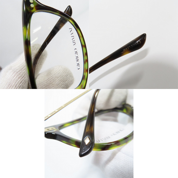 実際に弊社で買取させて頂いたGIORGIO ARMANI/ジョルジオアルマーニ メガネフレーム アイウェア トータス AR7084-Fの画像 8枚目