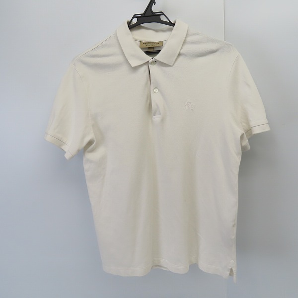 実際に弊社で買取させて頂いたBURBERRY/バーバリー ポロシャツ ホワイト/M