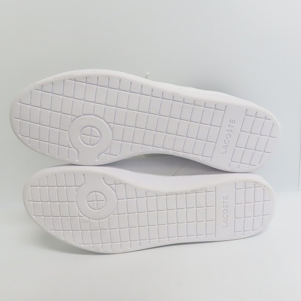 実際に弊社で買取させて頂いたLACOSTE/ラコステ CARNABY/カーナビー レザーローカットスニーカー /UK8の画像 2枚目