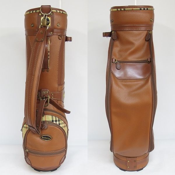 実際に弊社で買取させて頂いたBurberrys/バーバリー ゴルフ 3分割キャディバック ブラウンの画像 2枚目