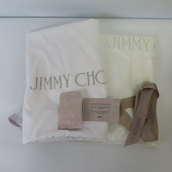実際に弊社で買取させて頂いたJIMMY CHOO/ジミーチュウ 2WAY VARENNE TOTE ヴァレンヌ トートバッグ ラフィア の画像 8枚目