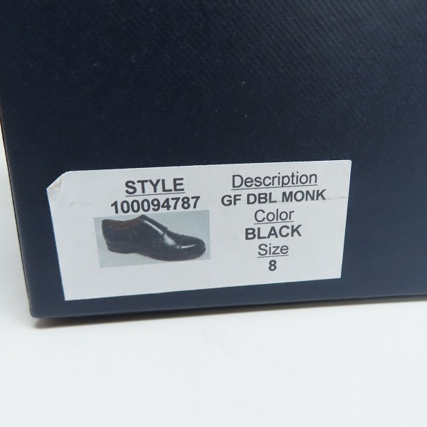 実際に弊社で買取させて頂いたBrooks Brothers/ブルックスブラザーズ GF DBL MONK ダブルモンクストラップシューズ 100094787/8Eの画像 9枚目