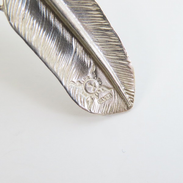 実際に弊社で買取させて頂いたFIRST ARROWS/ファーストアローズ K18 イーグルグラブ付/金爪 フェザー ペンダント トップの画像 4枚目