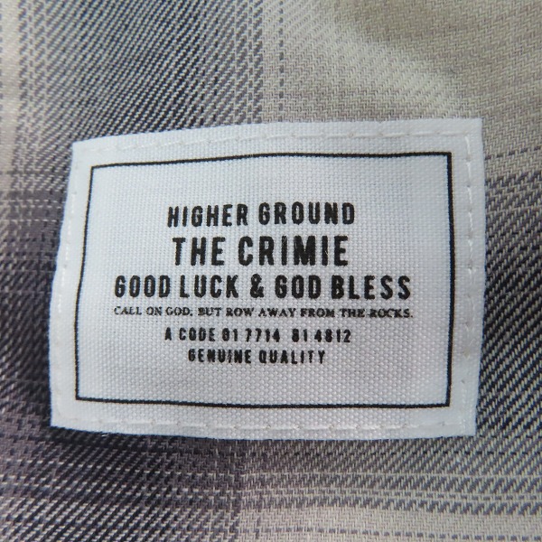 実際に弊社で買取させて頂いたCRIMIE/クライミー 半袖シャツ チェック柄  C1H3-SH08/Mの画像 4枚目