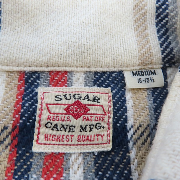 実際に弊社で買取させて頂いたSUGAR CANE/シュガーケーン チェック ネルシャツ 長袖シャツ SC24709/Mの画像 2枚目