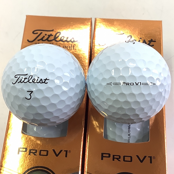 実際に弊社で買取させて頂いた【未使用】Titleist/タイトリスト PRO V1/ PRO V1x ゴルフボール 1ダースの画像 2枚目