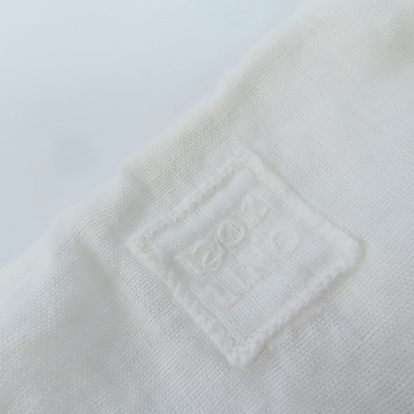 実際に弊社で買取させて頂いた120%lino/ワンハンドレッドトゥエンティーパーセントリノ ブルガリア製 リネン ノーカラー シャツ/40の画像 2枚目