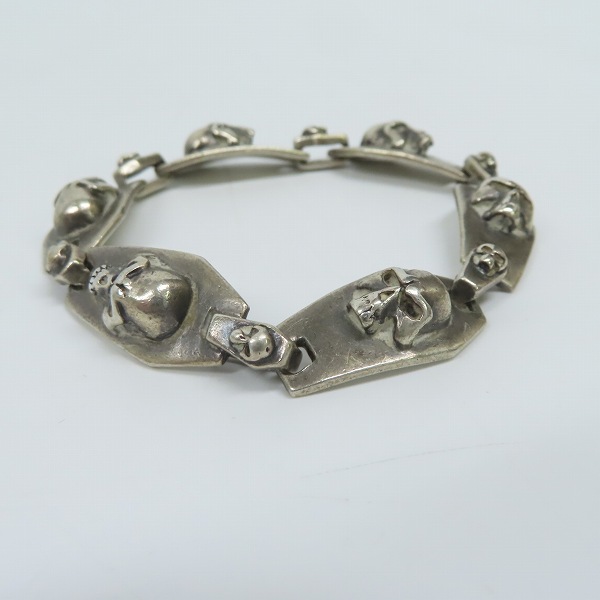 実際に弊社で買取させて頂いたTHIRTEEN DESIGNS/サーティーンデザインズ マッドスカル コフィン ブレスレットの画像 1枚目