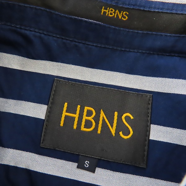実際に弊社で買取させて頂いたHBNS/ハバノス 胸ポケット切り替え 長袖シャツ/Sの画像 2枚目