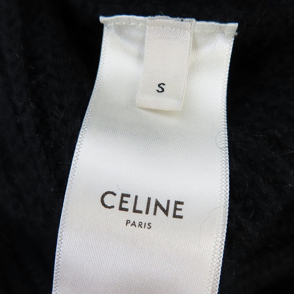 実際に弊社で買取させて頂いたCELINE/セリーヌ 21SS CELINE ロゴ ブラック オーバーサイズニット 2A09T423P/Sの画像 3枚目