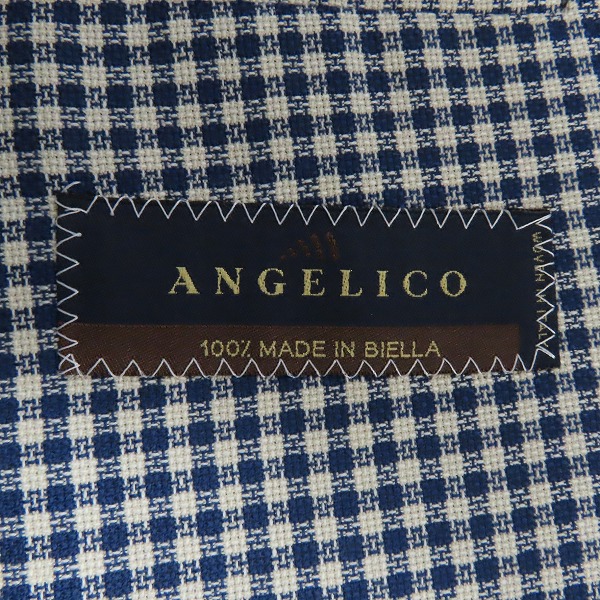実際に弊社で買取させて頂いたEDIFICE/エディフィス ANGELICO ウールジャケット 11-010-320-0003-1-0/46の画像 5枚目