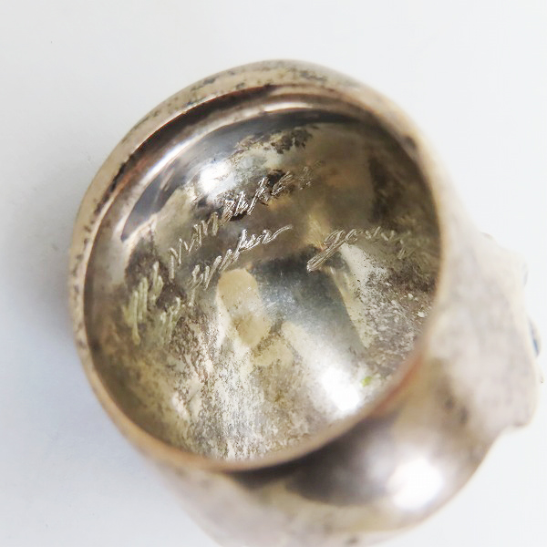 実際に弊社で買取させて頂いたLSD/Loud Style Design/ラウドスタイルデザイン スカル/クロス リング 19号の画像 6枚目