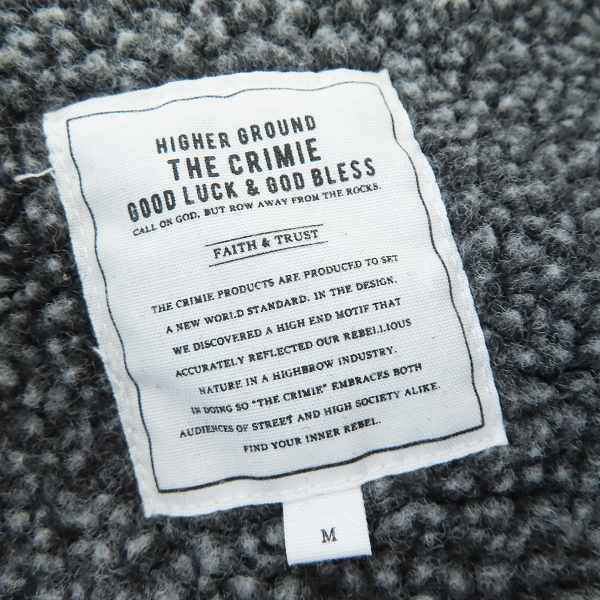 実際に弊社で買取させて頂いたTHE CRIMIE/クライミー ボア ジャケット ブルゾン/Mの画像 2枚目