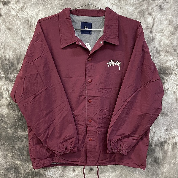 STUSSY/ステューシー ドラゴンプリント ナイロン コーチジャケット