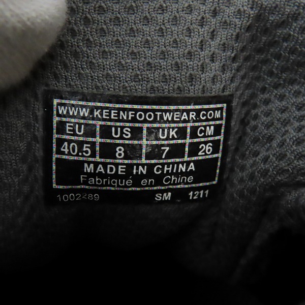 実際に弊社で買取させて頂いたKEEN/キーン スプリング ウォーター 2 1002289/26.0の画像 5枚目