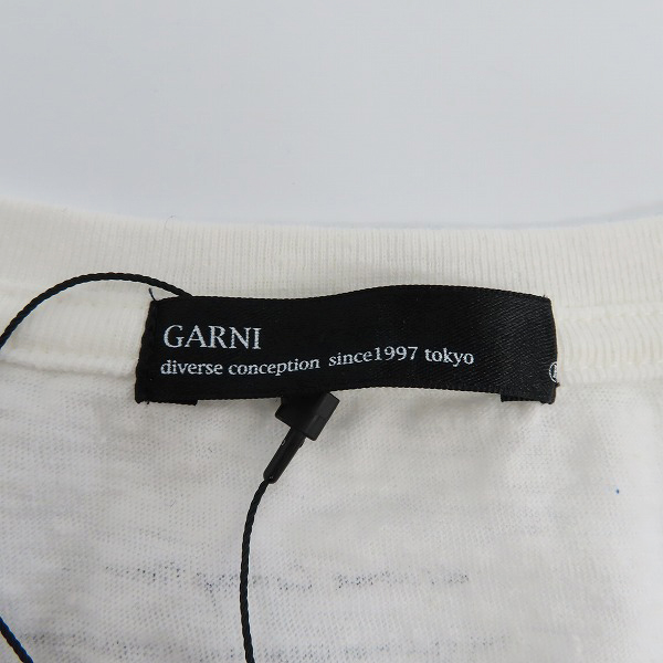 実際に弊社で買取させて頂いた【未使用】GARNI/ガルニ ポケットTシャツ/カットソー ホワイト GW15003/Lの画像 2枚目