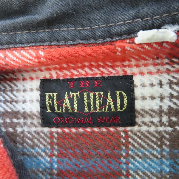 実際に弊社で買取させて頂いたTHE FLAT HEAD/フラットヘッド ORIGINAL WEAR チェック フランネルシャツ/40の画像 2枚目
