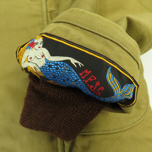 実際に弊社で買取させて頂いたSUGER CANE×MISTER FREEDOM/シュガーケーン×ミスターフリーダム N-1H DECK JACKET MODIFIED SC13183/36の画像 7枚目