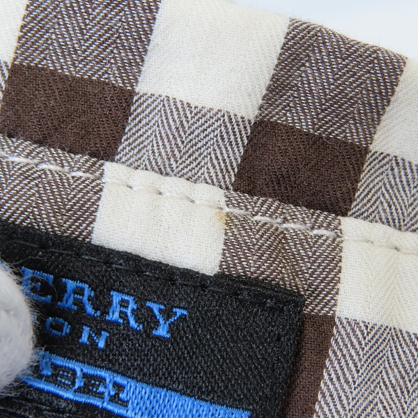 実際に弊社で買取させて頂いたBURBERRY BLUELABEL/バーバリーブルーレーベル ロゴ刺繍半袖シャツ E3M13-142-50/Mの画像 5枚目