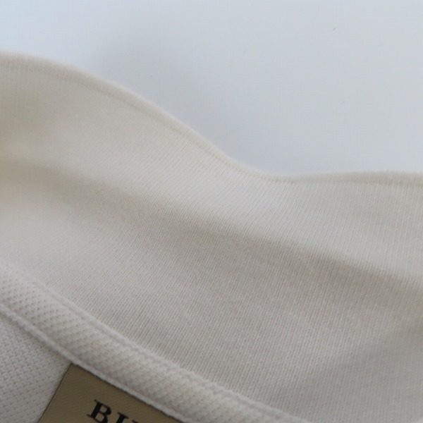 実際に弊社で買取させて頂いたBURBERRY/バーバリー ポロシャツ ホワイト/Mの画像 7枚目
