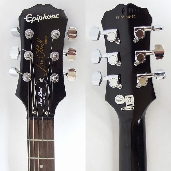 実際に弊社で買取させて頂いた★Epiphone/エピフォン Les Paul 100 2ND/レスポール ボルトオンネック ソフトケース付 の画像 2枚目