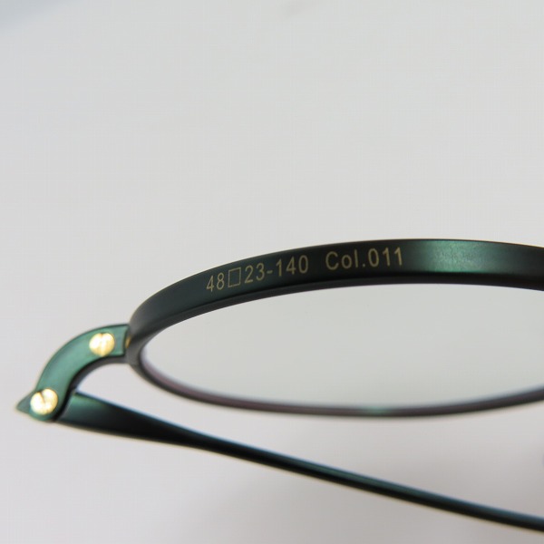 実際に弊社で買取させて頂いたOG OLIVER GOLDSMITH/オリバーゴールドスミス Porte ポルテ メガネフレーム/アイウェア w/クリップオンの画像 5枚目