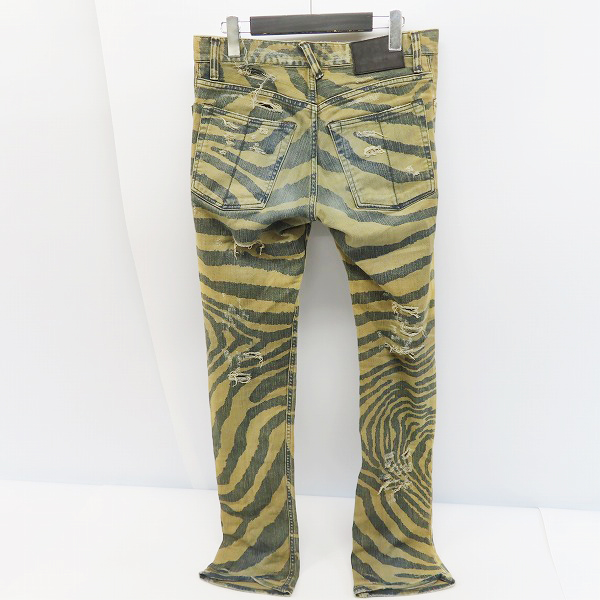 実際に弊社で買取させて頂いたL.G.B./ルグランブルー デニムパンツ ダメージ加工 カーキ/30の画像 1枚目