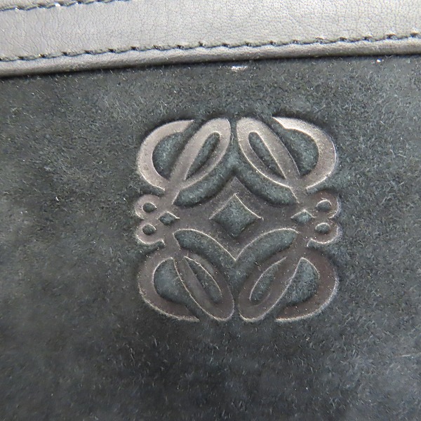 実際に弊社で買取させて頂いたLOEWE/ロエベ アナグラム スエード レザー ハンドバッグの画像 3枚目