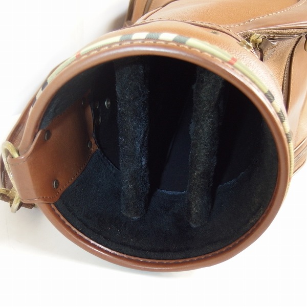 実際に弊社で買取させて頂いたBurberrys/バーバリー ゴルフ 3分割キャディバック ブラウンの画像 7枚目