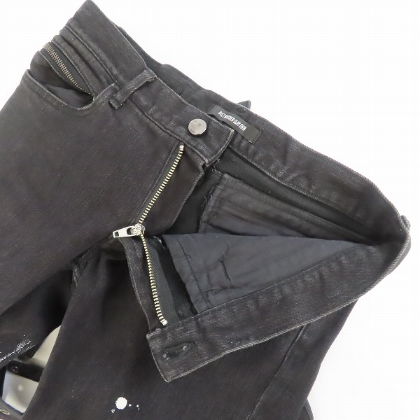 実際に弊社で買取させて頂いたDIET BUTCHER SLIM SKIN/ダイエットブッチャースリムスキン ベルト装飾 ブラックスキニーデニム/2の画像 2枚目