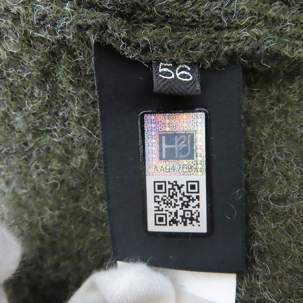 実際に弊社で買取させて頂いた【未使用/JPタグ】HYDROGEN/ハイドロゲン ウール混 ジャケット 250306/56の画像 4枚目