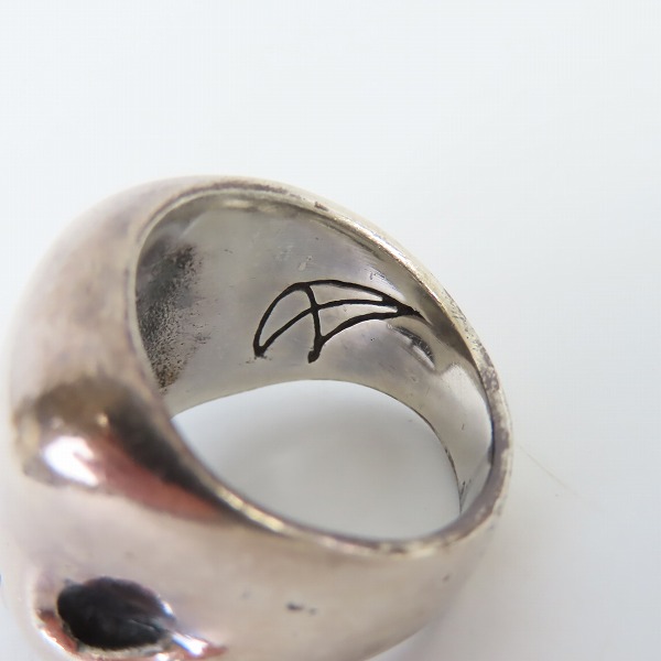 実際に弊社で買取させて頂いた【ギャラ有】CRAZY PIG/クレイジーピッグ エビルスカルリング/EVIL SKULL 17号の画像 6枚目