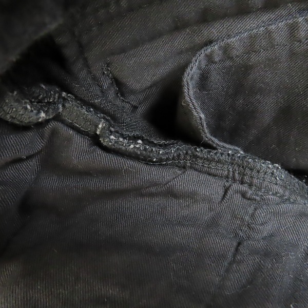 実際に弊社で買取させて頂いたDIET BUTCHER SLIM SKIN/ダイエットブッチャースリムスキン ベルト装飾 ブラックスキニーデニム/2の画像 6枚目