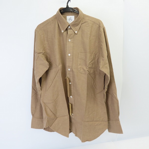 実際に弊社で買取させて頂いた【未使用】BLACK FLEECE by Brooks Brothers/ブラックフリース ブルックスブラザーズ ボタンダウン 長袖シャツ ブラウン/BB3