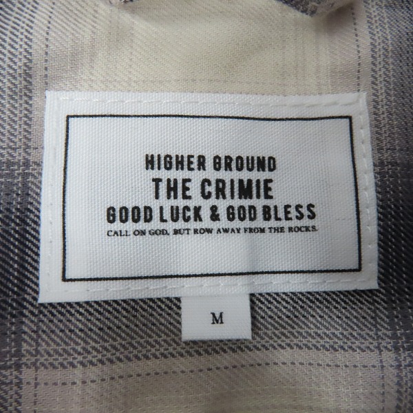 実際に弊社で買取させて頂いたCRIMIE/クライミー 半袖シャツ チェック柄  C1H3-SH08/Mの画像 2枚目