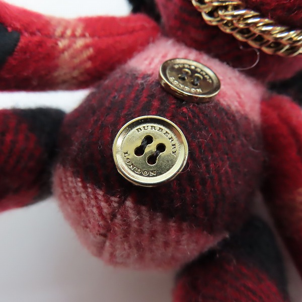 実際に弊社で買取させて頂いたBURBERRY/バーバリー テディベア キーホルダーの画像 3枚目