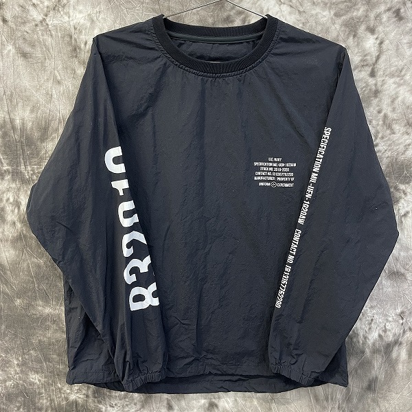 実際に弊社で買取させて頂いたuniform experiment/ユニフォームエクスペリメント 19AW PULLOVER SMOCK/プルオーバー スモック UE-192001 Size：2
