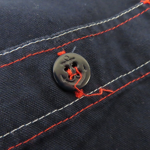 実際に弊社で買取させて頂いたSUGAR CANE/シュガーケーン チェック ワークシャツ 半袖シャツ SC35468/Mの画像 5枚目