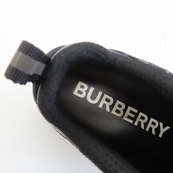 実際に弊社で買取させて頂いたBURBERRY/バーバリー アーサー  モノグラム スニーカー 40の画像 4枚目