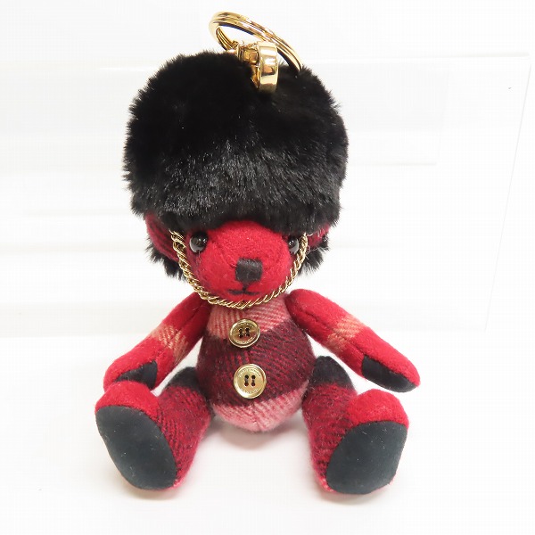 実際に弊社で買取させて頂いたBURBERRY/バーバリー テディベア キーホルダーの画像 2枚目